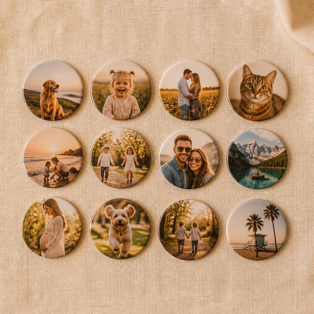 Round Custom Photo Magnet - 2.25"