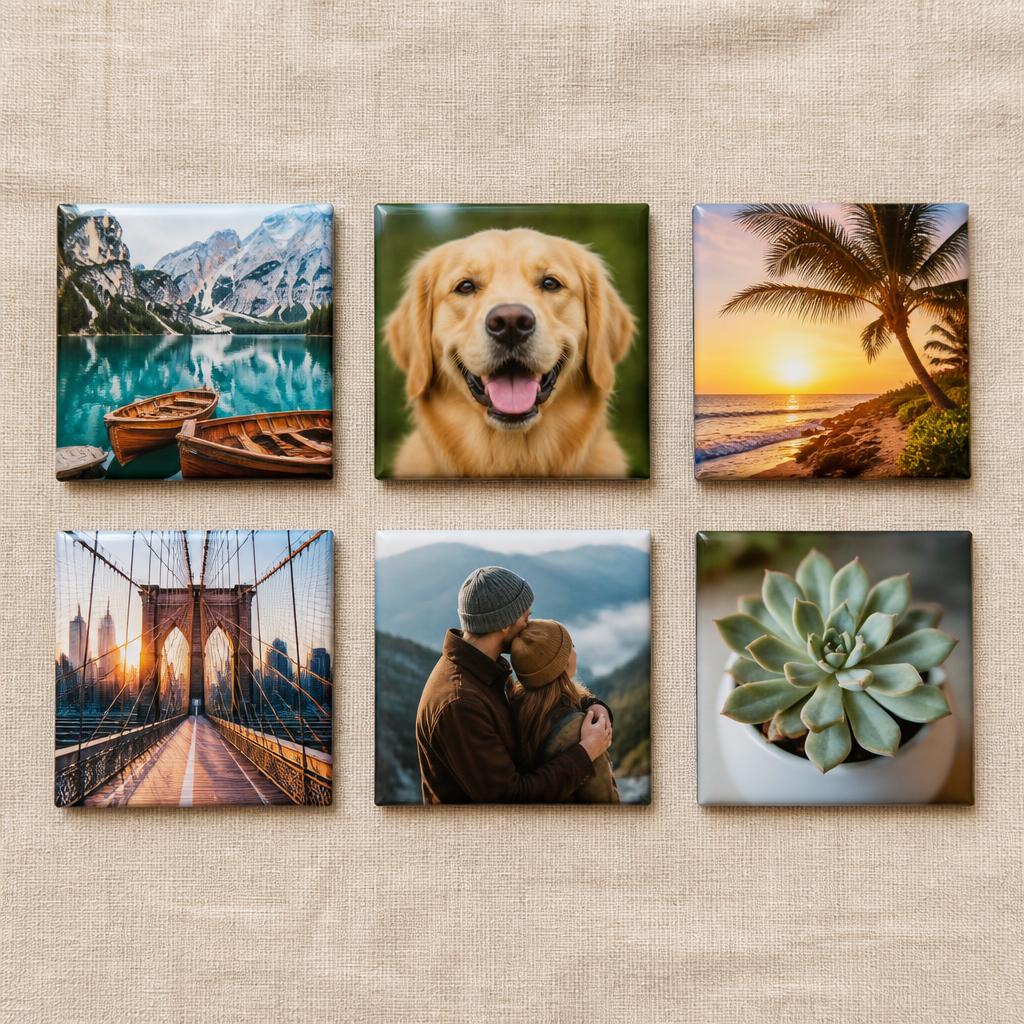 Square Custom Photo Magnet - 2" x 2"