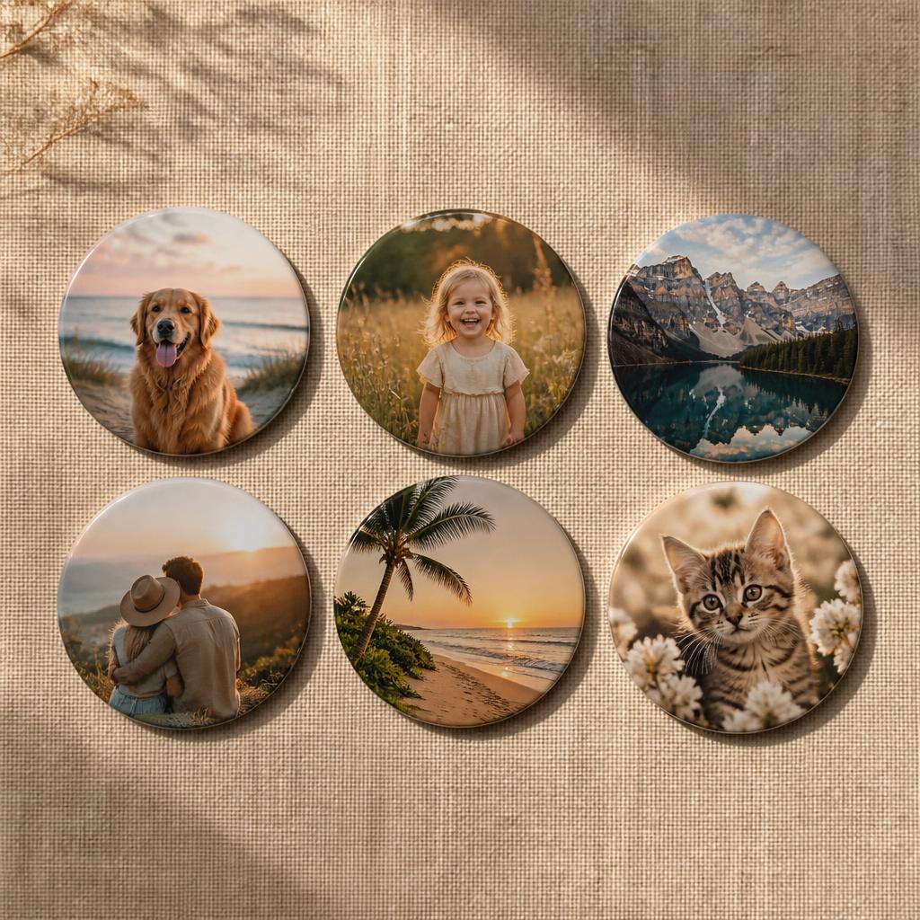 Round Custom Photo Magnet - 2.25"